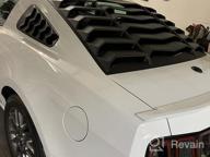 img 1 attached to Matte Black Ford Mustang 2005-2014 ABS Windshield Sun Shade Cover Louver - Rear Window Lambo Style review by Jason Connolly