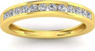 stunning 1/2ctw diamond channel wedding band in 10k yellow gold логотип