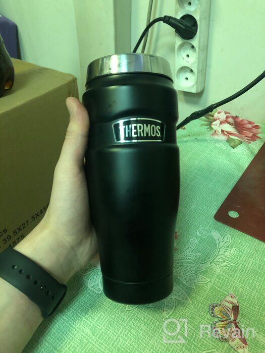 img 1 attached to Thermos SK-1005 Thermal Mug, 0.47L, White/Red - Enhance SEO review by Agata Cicho ᠌