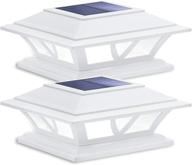 siedinlar 2 pack solar post lights: универсальное светодиодное освещение для столбов 4x4, 5x5 и 6x6 в теплом белом/холодном белом цвете для украшения открытого сада и патио логотип