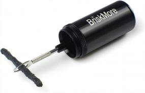 img 2 attached to BriskMore Tubeless Bike Tire Repair Kit - Fix Punctures And Flats On MTB And Road Bicycle Tires With Canister, Plugger Tool And Strips