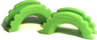 🔒 daystar fluorescent green d-ring shackle isolators: bumper protection & rattle reduction, ku70056fg, made in america logo