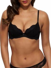 img 4 attached to Gossard Women'S Superboost Lace Padded Plunge Underwire Bra