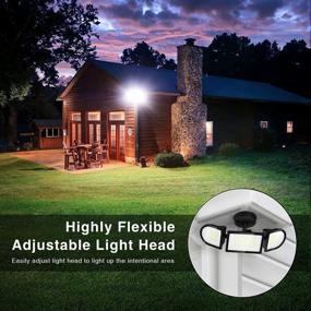 img 2 attached to Onforu 100W Outdoor Flood Lights - Super Bright 9000LM LED Flood Light | IP65 Waterproof 🔦 Exterior Floodlight with 3 Adjustable Heads | 6500K White Outdoor Security Light for Yard, Garage, and Eave