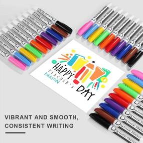 img 2 attached to 30-Pack Low Odor Whiteboard Markers, 10 Colors - Fine Tip Dry Erase Volcanics Markers For School & Office Supplies.