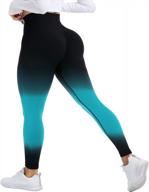 женские леггинсы scrunch butt lift — бесшовные штаны для йоги с высокой талией от attraco логотип