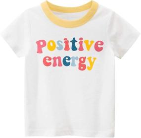 img 1 attached to DEEKEY Toddler Short Sleeve T Shirts Graphic Girls' Clothing ~ Tops, Tees & Blouses