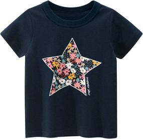 img 2 attached to DEEKEY Toddler Short Sleeve T Shirts Graphic Girls' Clothing ~ Tops, Tees & Blouses