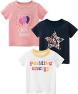 deekey toddler short sleeve t shirts graphic girls' clothing ~ tops, tees & blouses logo