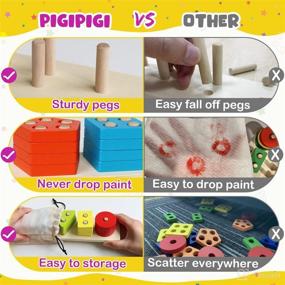 img 1 attached to Pigipigi Montessori Toys Toddler Gift