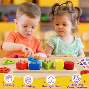 img 3 attached to Pigipigi Montessori Toys Toddler Gift
