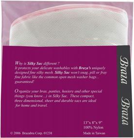 img 1 attached to Silky Sac Savior: Braza Women'S Lingerie Wash Bag 8072