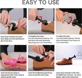 img 1 attached to Effortlessly Expand Your Footwear Comfort: Adjustable Shoe Stretcher For Men And Women With Wide Feet