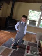 img 1 attached to 👦 Boys' 2 Button Dress Tuxedo - 5 Piece Set - Boys' Clothing review by Joe Bottomkent