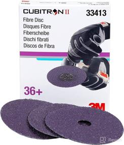 img 3 attached to 🔪 3M Cubitron II Abrasive Fiber Disc, 33416, 5x7/8 in, 80 Plus Grit, 5-Pack, High-Performance, Fast Cut, Longevity