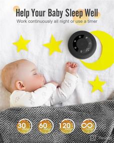 img 2 attached to Relaxing White Noise Machine for Adults & Soothing Sound Machine for Babies to Sleep