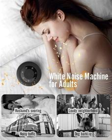 img 3 attached to Relaxing White Noise Machine for Adults & Soothing Sound Machine for Babies to Sleep