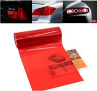 🚦 red tinted vinyl tail back color sticker – 1797 car light tint film for headlight, fog light, and taillight – self adhesive chameleon accessories parts – shiny 48''x12'' 1pc логотип