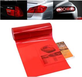 img 4 attached to 🚦 Red Tinted Vinyl Tail Back Color Sticker – 1797 Car Light Tint Film for Headlight, Fog Light, and Taillight – Self Adhesive Chameleon Accessories Parts – Shiny 48''x12'' 1pc