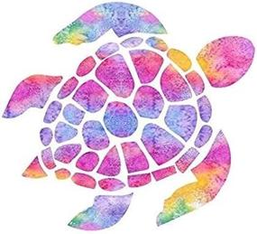 img 3 attached to Turtle Watercolor Rainbow Sticker Design