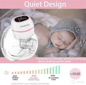 img 3 attached to 🤱 Anti-backflow Wearable Electric Breast Pump - Hands Free, Portable with 3 Modes, 9 Levels & 19/21/24/28mm Flanges + 5 Breastmilk Storage Bags