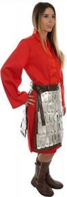img 3 attached to Unleash Your Inner Warrior With Our Red Kimono Princess Costume For Girls And Women