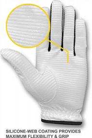 img 3 attached to CaddyDaddy Claw Max White Golf Glove For Men - ультрамягкая, долговечная синтетическая перчатка