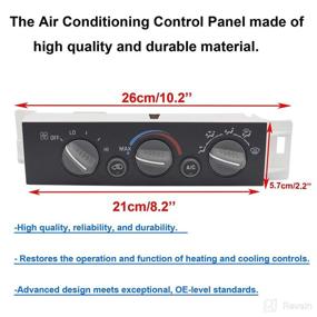 img 1 attached to MOCW 9378815 15-72548 599-007 AC Heater Control Panel Climate Control Module Switch for 1996-1999 Chevy GMC Trucks