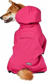 img 4 attached to 🐾 Blueberry Pet 2021/2022 New 2 Colors Waterproof Dog Softshell Jacket: Stylish Hooded Raincoat and Windbreakers for Your Canine Buddy