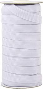 img 3 attached to VATIN 40-Yard White Elastic Cord: Heavy Stretch Elastic Spool Knit For Sewing, Crafts, DIY, Bedspread - 1/2 Inches Width Elastic Bands And Elastic Rope