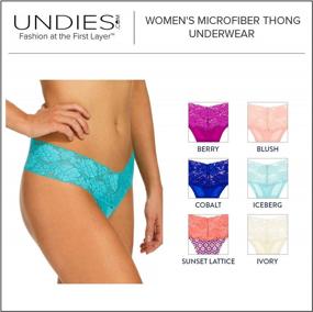 img 2 attached to Stay Comfortable With Undies.Com'S Women'S Microfiber Thong 6-Pack