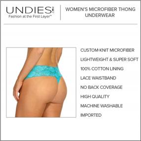 img 1 attached to Stay Comfortable With Undies.Com'S Women'S Microfiber Thong 6-Pack