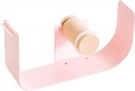 u brands arc collection metal tape dispenser, 1” core desktop accessory, pink 3553a04-24 logo