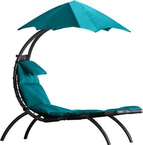 img 4 attached to Vivere DRMLG-TT Original Outdoor Lounger, Turquoise Color