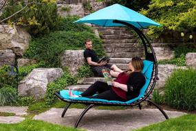 img 2 attached to Vivere DRMLG-TT Original Outdoor Lounger, Turquoise Color