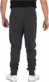 img 3 attached to Stay Comfortably Fashionable With Gioberti Men'S Elastic Drawstring Jogger Sweatpants In Solid And Marled Colors