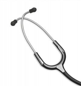img 1 attached to ADC 619BK Adscope Lite Stethoscope: Ultra Lightweight With Tunable AFD Technology - Black