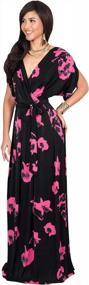 img 2 attached to Stylish And Comfortable: KOH KOH Women'S Printed Maxi Dress Ideal For Summer Outings