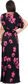 img 1 attached to Stylish And Comfortable: KOH KOH Women'S Printed Maxi Dress Ideal For Summer Outings