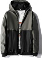 stay stylish and protected: lightweight 90s men's windbreaker jacket logo