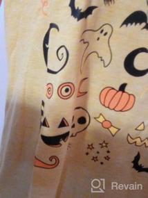 img 5 attached to Spooky T Shirts Women Halloween Doodles Shirt Hocus Pocus Gifts Halloween Graphic Tees 2021 Decor Tops