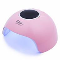get salon-ready nails at home with tfscloin portable uv led nail lamp in pink logo