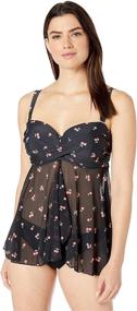 img 4 attached to 👙 Stylish and Sophisticated: Smart Sexy Womens Bandeau Tankini - Trendy Women's Clothing Collection via Swimsuits & Cover Ups