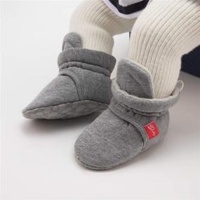 img 2 attached to Non Slip Newborn Toddler Walkers Boys' Shoes: Booties via Boots