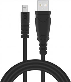 img 4 attached to 5Ft USB Transfer Charger Cable For Improved Compatibility With Panasonic Lumix Camera Models DMC-G7, ZS40, ZS50, TS30, SZ3, TZ8, TZ11, TZ15, TZ24