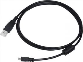img 3 attached to 5Ft USB Transfer Charger Cable For Improved Compatibility With Panasonic Lumix Camera Models DMC-G7, ZS40, ZS50, TS30, SZ3, TZ8, TZ11, TZ15, TZ24