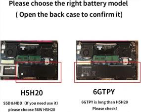img 3 attached to Сменный аккумулятор для ноутбука емкостью 97 Втч для Dell XPS 15 9560/9550 и Precision 5510/5520/M5520 (6GTPY), совместимый с I7-7700HQ и 5XJ28/I5-7300HQ (удлиненная модель, не для ноутбуков с SDD/HDD)