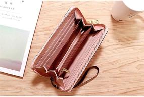 img 1 attached to Wallets Leather Checkbook Holder Elegant Women's Handbags & Wallets - Wallets