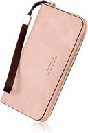 wallets leather checkbook holder elegant women's handbags & wallets - wallets logo