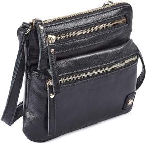 img 4 attached to Wise Owl Accessories Leather Crossbody Women's Handbags & Wallets : Crossbody Bags